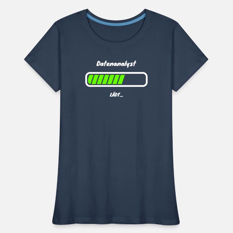Data Analyst Loading Data Analyst Statistics Women's Premium Organic T-Shirt