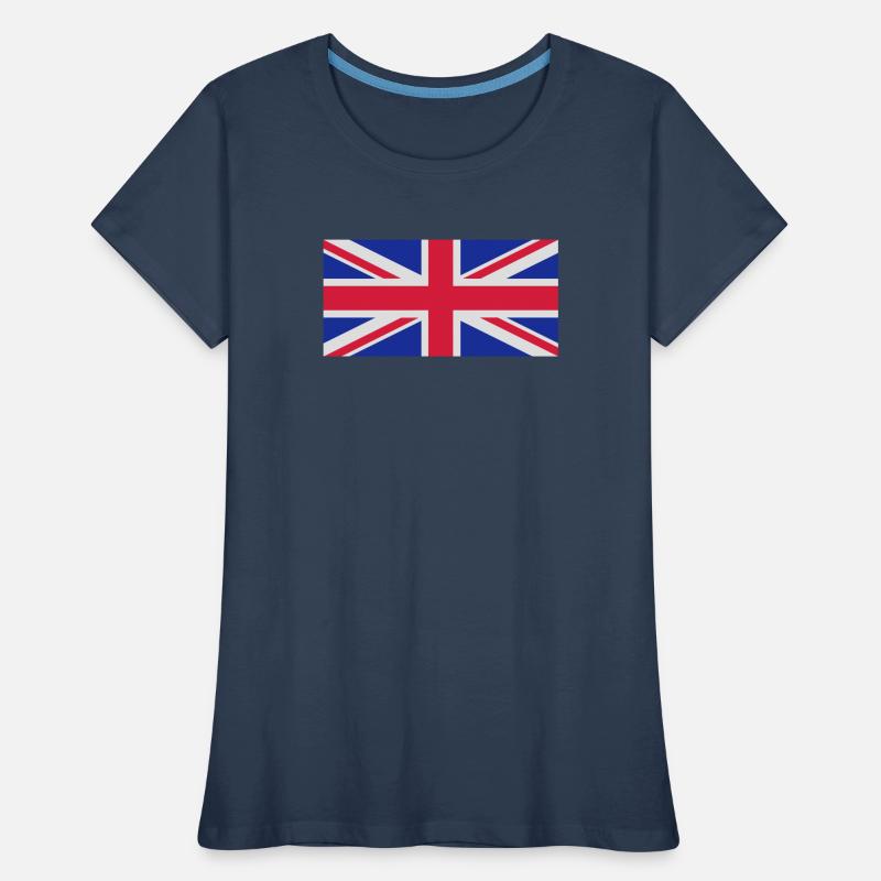 Drapeau Royaume-Uni T-shirt bio Premium Femme