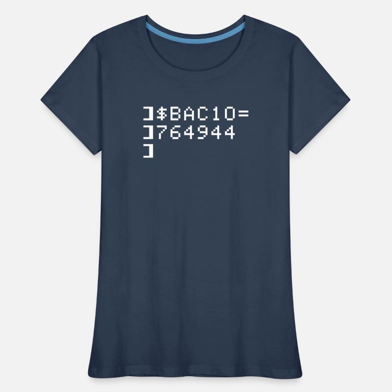 Bacio BAC10 8-bits Esadecimal Code Nerd Pixel Art T-shirt bio Premium Femme
