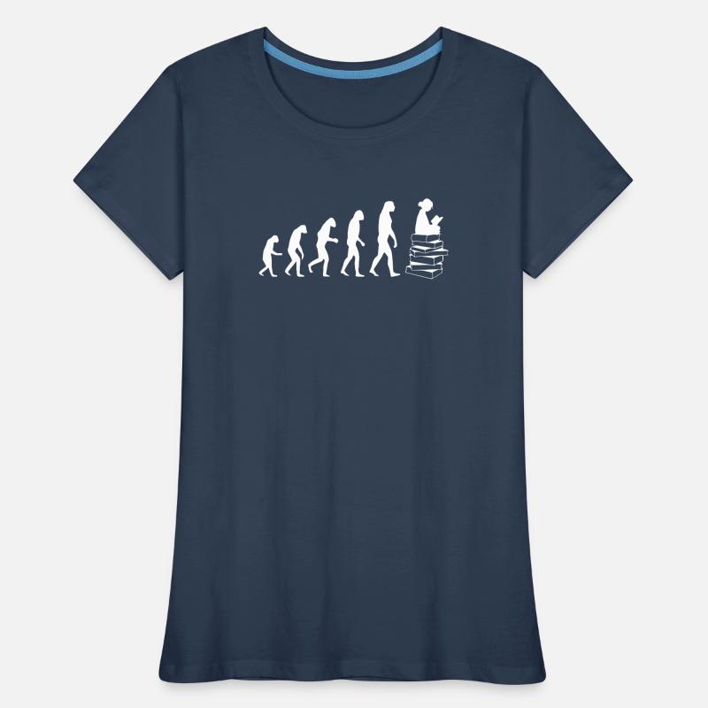Lire evolution white T-shirt bio Premium Femme