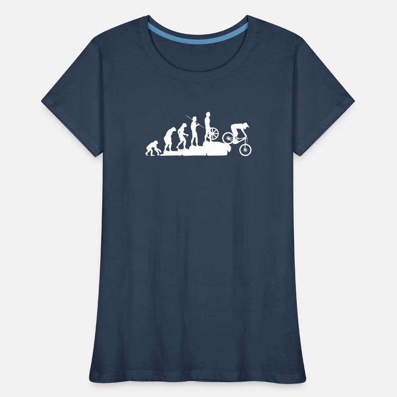 MTB Evolution Downhill edit Frauen Premium Bio T-Shirt