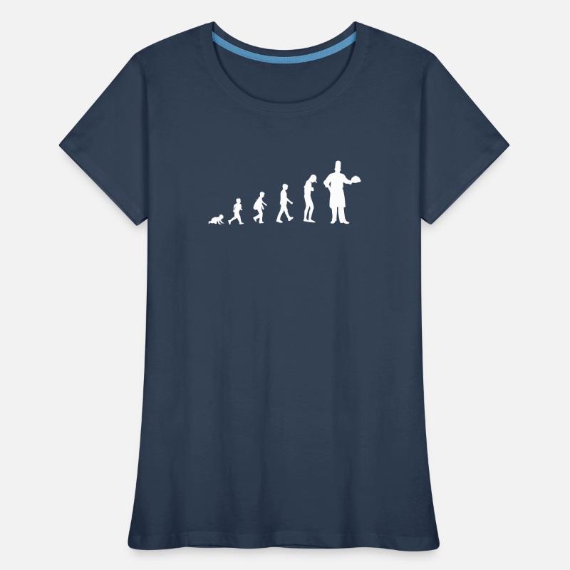 Évolution du bébé au chef / restaurant T-shirt bio Premium Femme