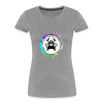 Samurai Helmet - Women's Premium Organic T-Shirt - navy - Front - Mia (176cm)