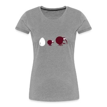 Kiwilution (c) - Women's Premium Organic T-Shirt - navy - Front - Mia (176cm)