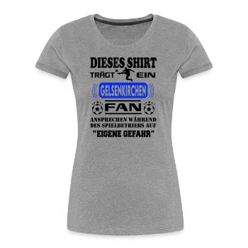 Stadt Fussball Fußball Fan Gelsenkirchen - Frauen Premium Bio T-Shirt - Navy - Vorne - Mia (176cm)
