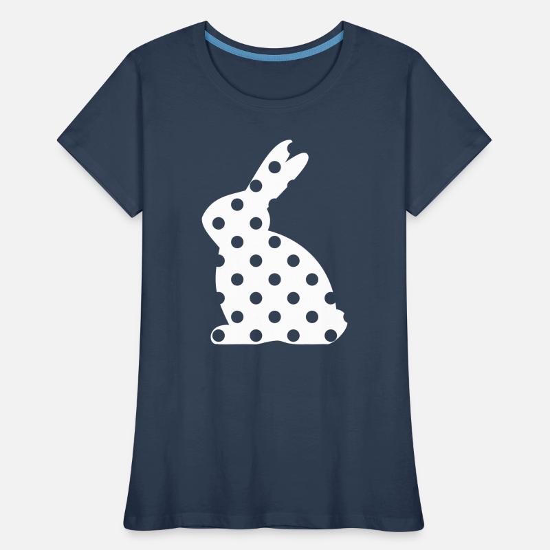 Bunny points Easter gift Women's Premium Organic T-Shirt