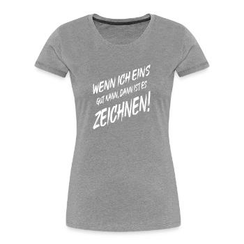 Dessinateur Peintre S’il y a bien une chose pour laquelle je suis bon, c’est bien - T-shirt bio Premium Femme - bleu marine - Devant - Mia (176cm)
