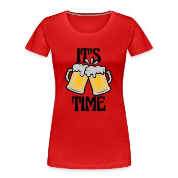 It s Beer - Women's Premium Organic T-Shirt - navy - Front - Mia (176cm)