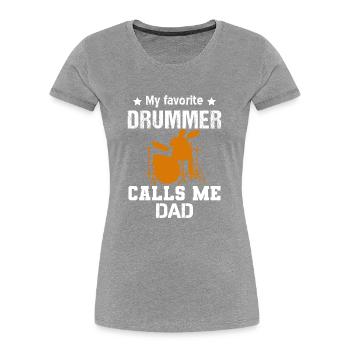Schlagzeug Schlagzeuger Drummer Vintage Drums Perc - Frauen Premium Bio T-Shirt - Navy - Vorne - Mia (176cm)