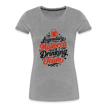 Mallorca Drinking Team - Frauen Premium Bio T-Shirt - Navy - Vorne - Mia (176cm)