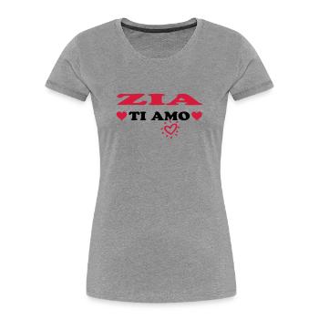 Zia ti amo - Women's Premium Organic T-Shirt - navy - Front - Mia (176cm)