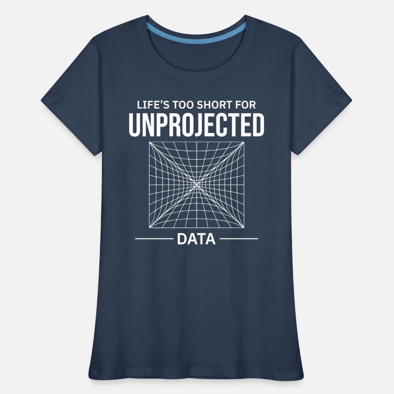 Unprojected Data GIS Cartography Mapping Error Women's Premium Organic T-Shirt