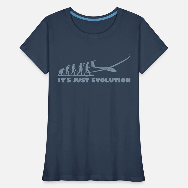 evolution gliding glider pilot Women's Premium Organic T-Shirt