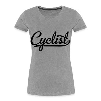 Cyclists - Women's Premium Organic T-Shirt - navy - Front - Mia (176cm)