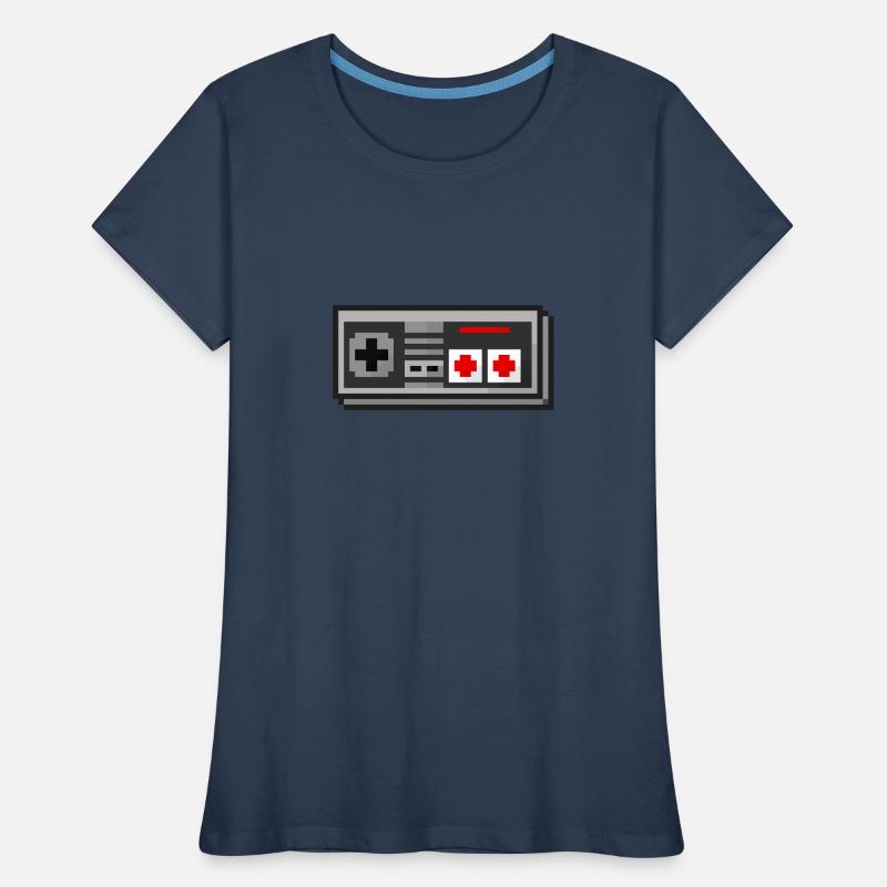 3D Nes Controller Frauen Premium Bio T-Shirt