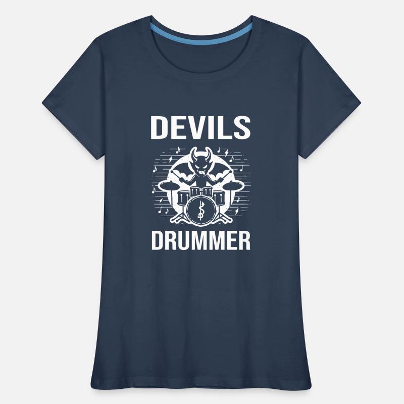Devils Drummer. The devilish hellish drummer Women's Premium Organic T-Shirt