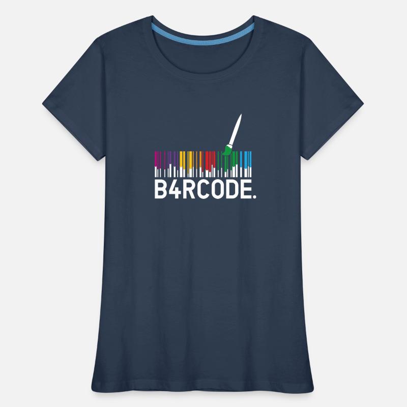 B4RCODE. Painted Women's Premium Organic T-Shirt