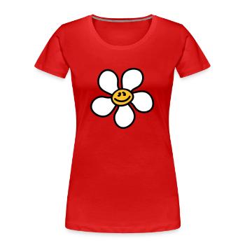 flowerinchen_3c - Women's Premium Organic T-Shirt - navy - Front - Mia (176cm)