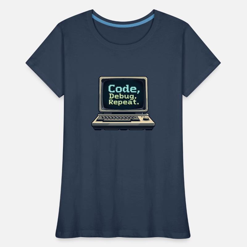 Code Debug Repeat - Software Engineer Frauen Premium Bio T-Shirt