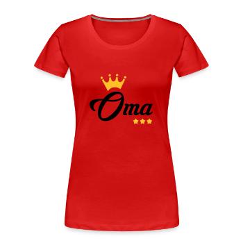 Mamie / Mamy / Grand Mere / Grand-Mère / Bébé - T-shirt bio Premium Femme - bleu marine - Devant - Mia (176cm)