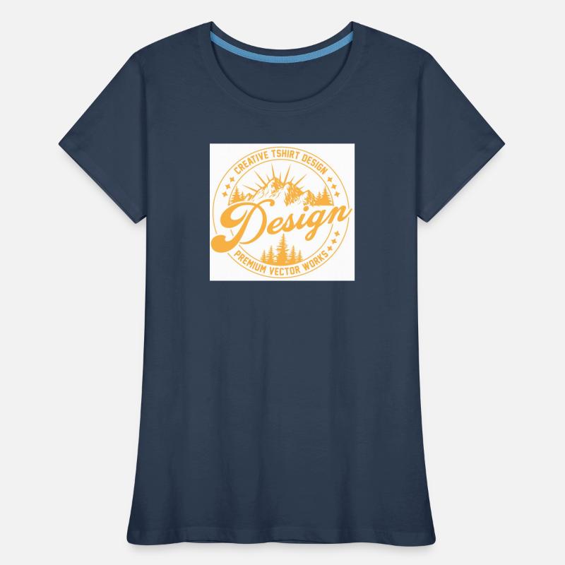 Berglandschaft Script Design Frauen Premium Bio T-Shirt
