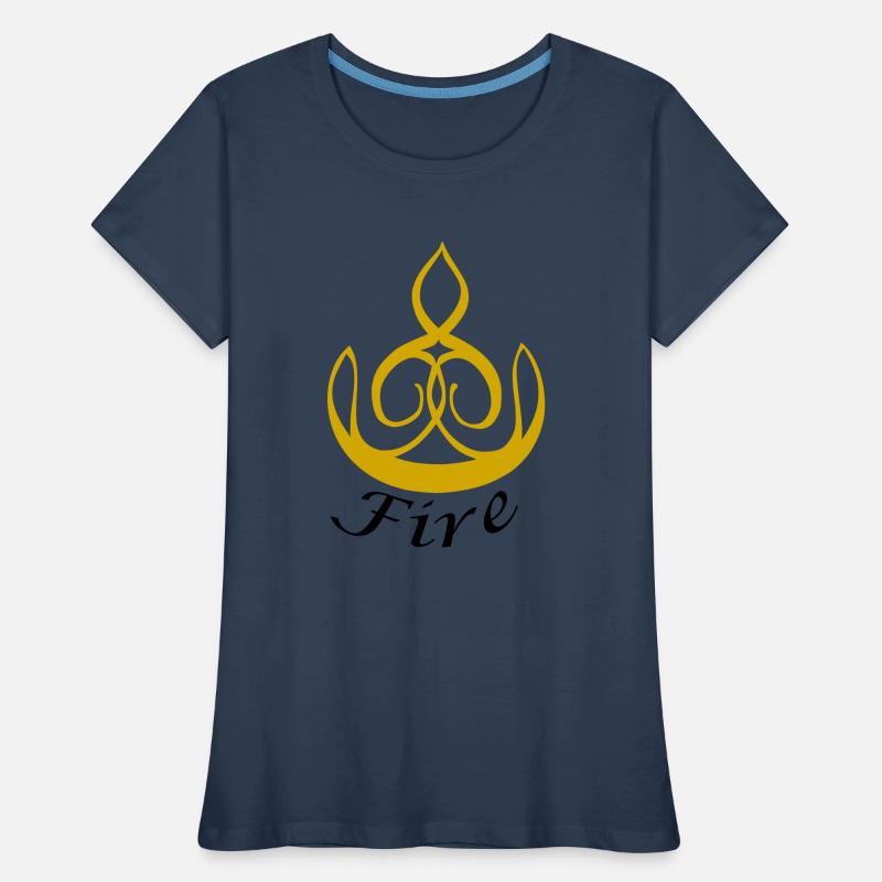 Das Element Feuer Frauen Premium Bio T-Shirt