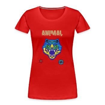 Bengalische Tiger-Kratzkralle - Frauen Premium Bio T-Shirt - Navy - Vorne - Mia (176cm)