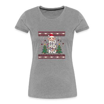 schaf spruch - Ugly Christmas Sweater - Frauen Premium Bio T-Shirt -  - Vorne - Mia (176cm)