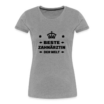 Dentist Zahnarzt Dentiste Zahnärztin Medecine - Women's Premium Organic T-Shirt - navy - Front - Mia (176cm)
