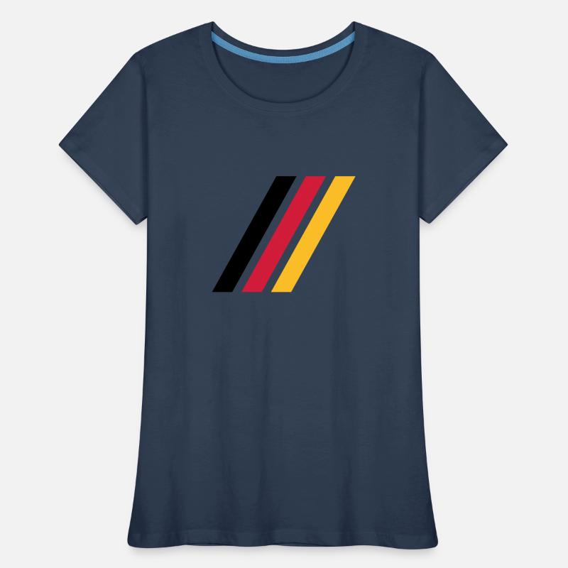 german stripe flag Frauen Premium Bio T-Shirt