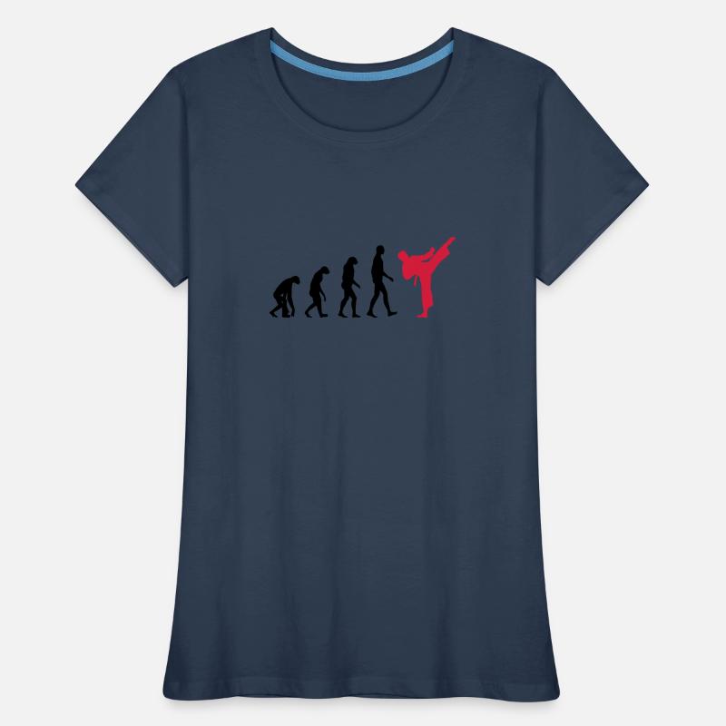 Karate - Evolution Frauen Premium Bio T-Shirt