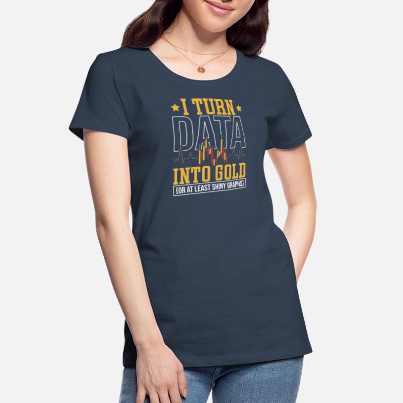 Statistics, Data Processing, Data Science Women's Premium Organic T-Shirt