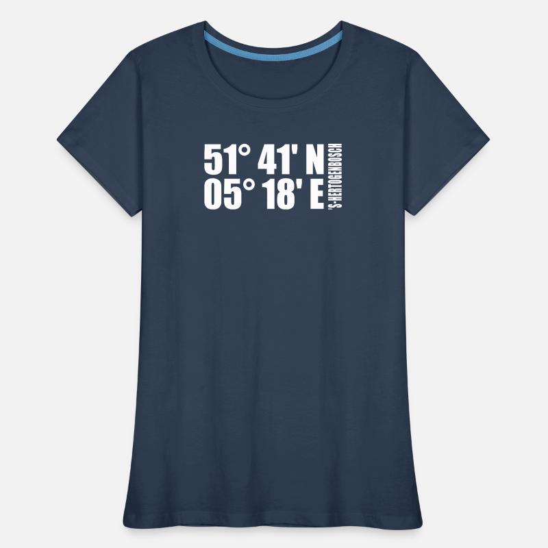 's-Hertogenbosch coordinates Women's Premium Organic T-Shirt