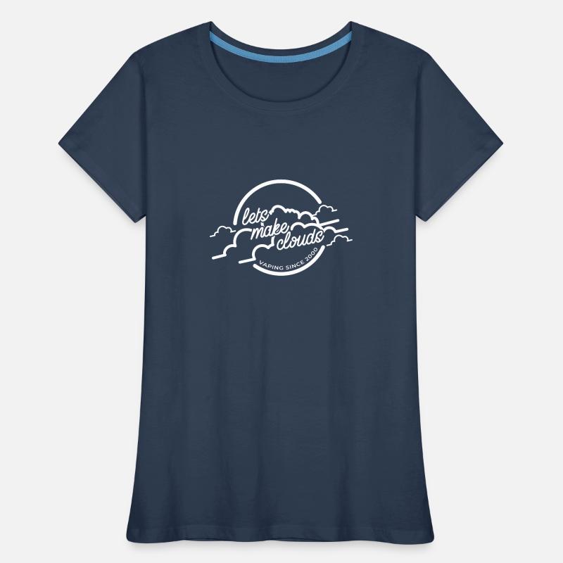 Dampfer dampfen E Zigarette Geschenk Wolke Frauen Premium Bio T-Shirt