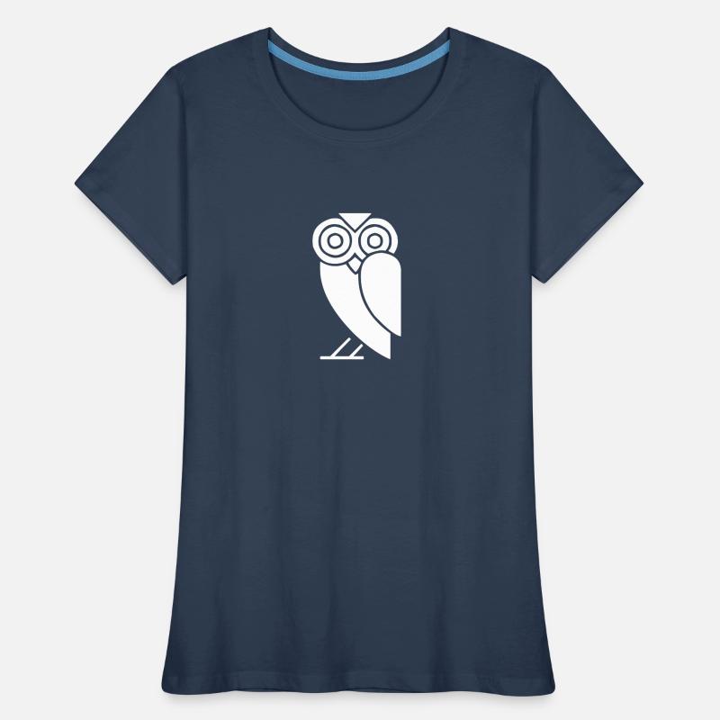 Comic Eule Frauen Premium Bio T-Shirt