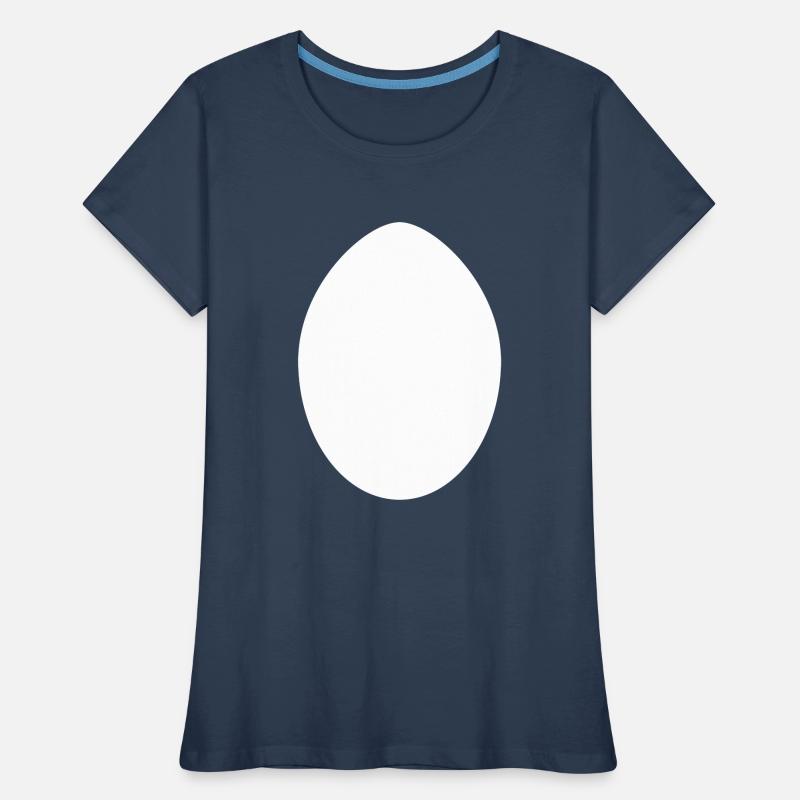 White Easter Egg Women's Premium Organic T-Shirt
