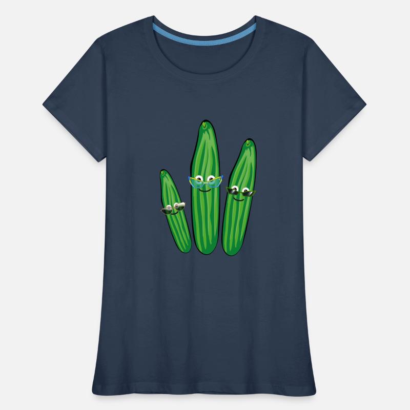 Trio de concombre,Concombre,Concombre,Concombre,Lunettes de soleil T-shirt bio Premium Femme