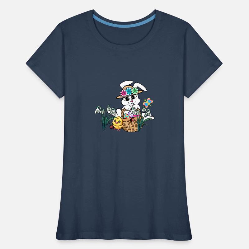 Easter Easter Bunny Easter Eggs Kids Easter Eggs Women's Premium Organic T-Shirt