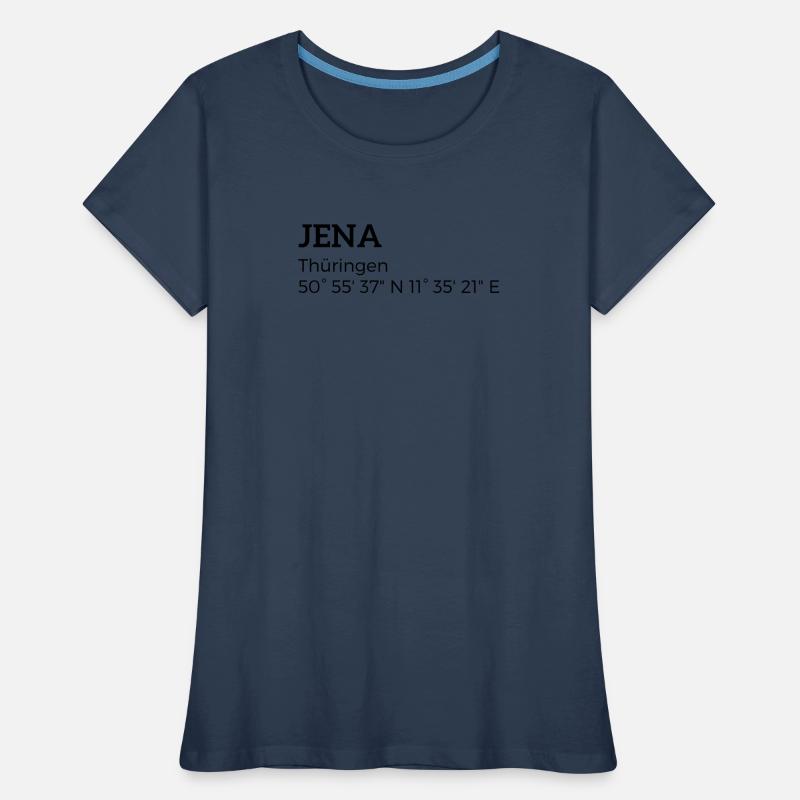 Jena, Thuringia coordinates Women's Premium Organic T-Shirt