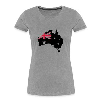 Australia - Women's Premium Organic T-Shirt - navy - Front - Mia (176cm)