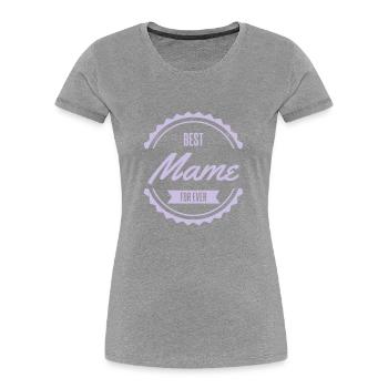 best mame - T-shirt bio Premium Femme - bleu marine - Devant - Mia (176cm)