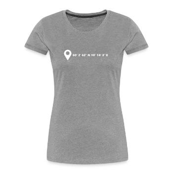 Schweinfurt coordinates - Women's Premium Organic T-Shirt - navy - Front - Mia (176cm)