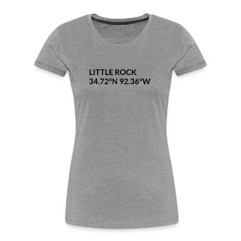 Little Rock Arkansas USA Koordinaten - Frauen Premium Bio T-Shirt - Navy - Vorne - Mia (176cm)