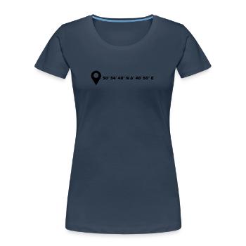 Cheeky coordinates - Women's Premium Organic T-Shirt - navy - Front - Mia (176cm)