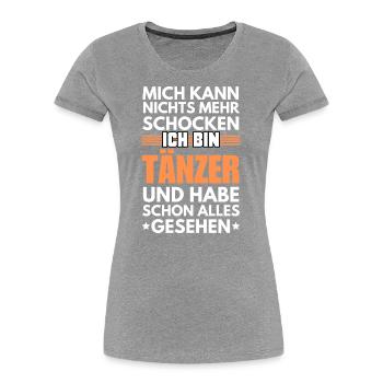 Danseur non choquable - T-shirt bio Premium Femme - bleu marine - Devant - Mia (176cm)