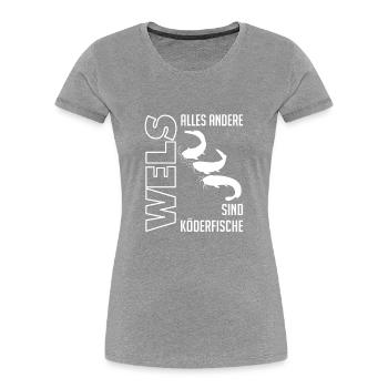 Wels Waller fischen Sportfischen Welsangeln - Frauen Premium Bio T-Shirt - Navy - Vorne - Mia (176cm)