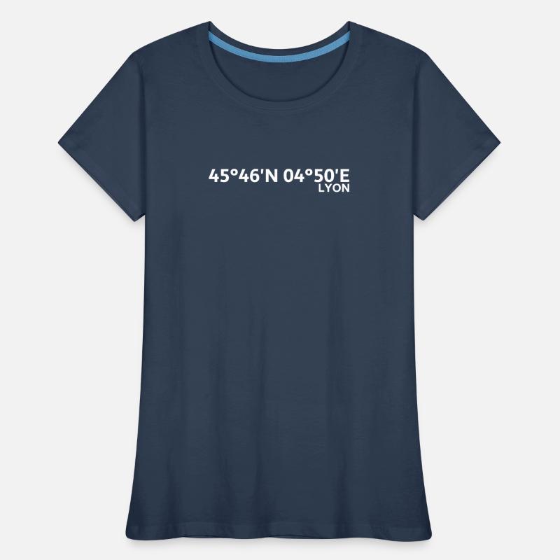 Lyon coordinates Women's Premium Organic T-Shirt
