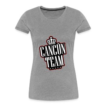 Cancun Team - Women's Premium Organic T-Shirt - navy - Front - Mia (176cm)