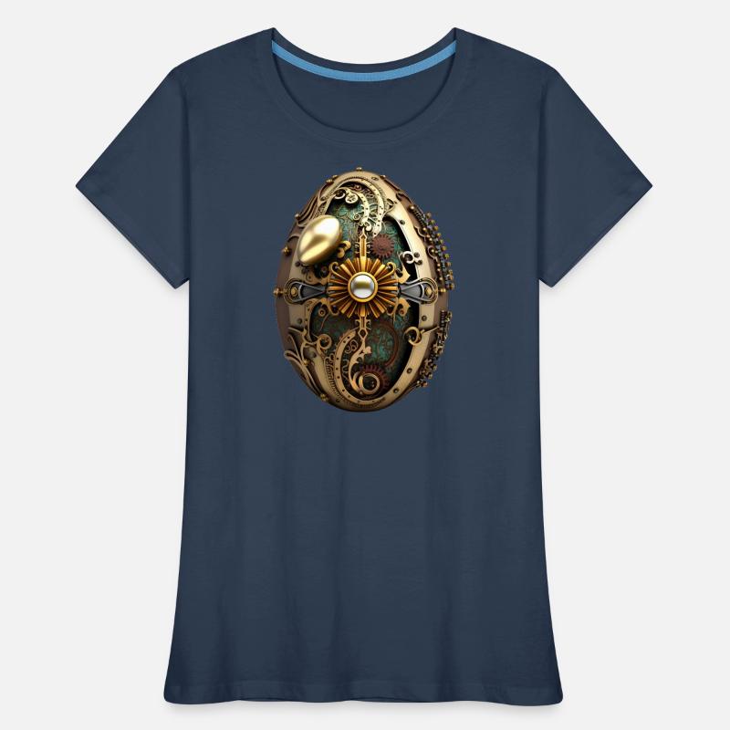 Steampunk Easter Egg Women's Premium Organic T-Shirt