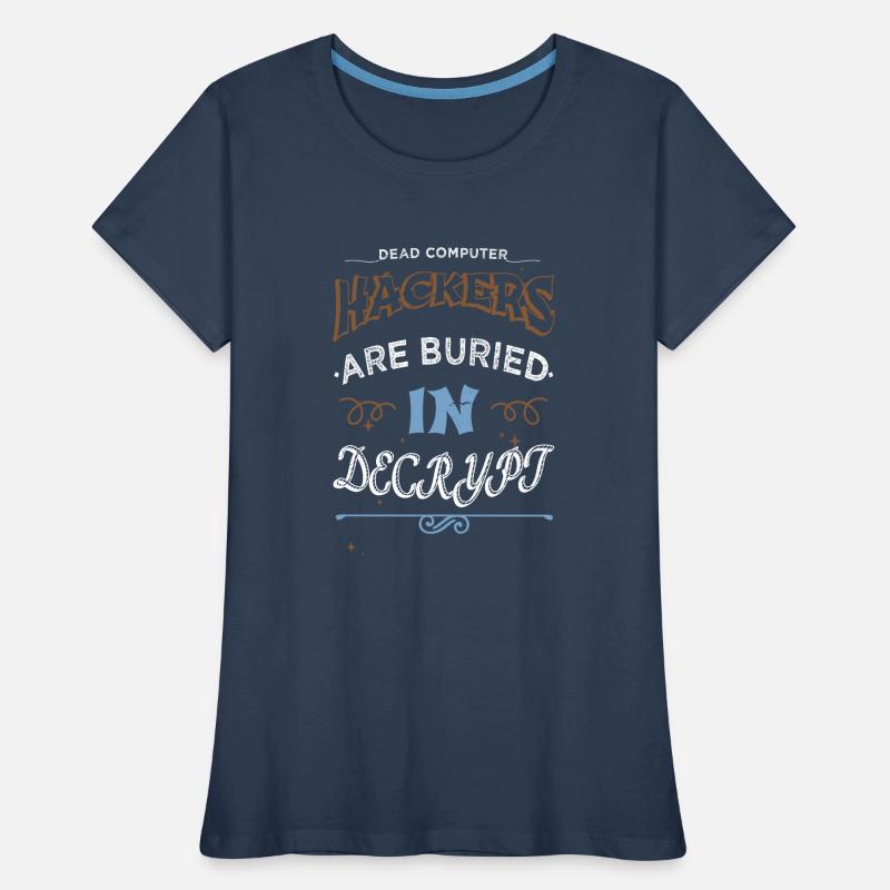 hacker fans computer funny equestrian hacking code Frauen Premium Bio T-Shirt